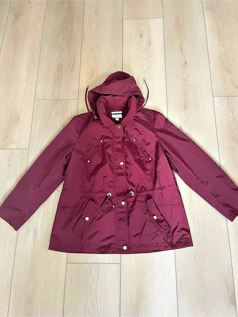Charter Club Hooded Water-Resistant Jacket Large Like New
